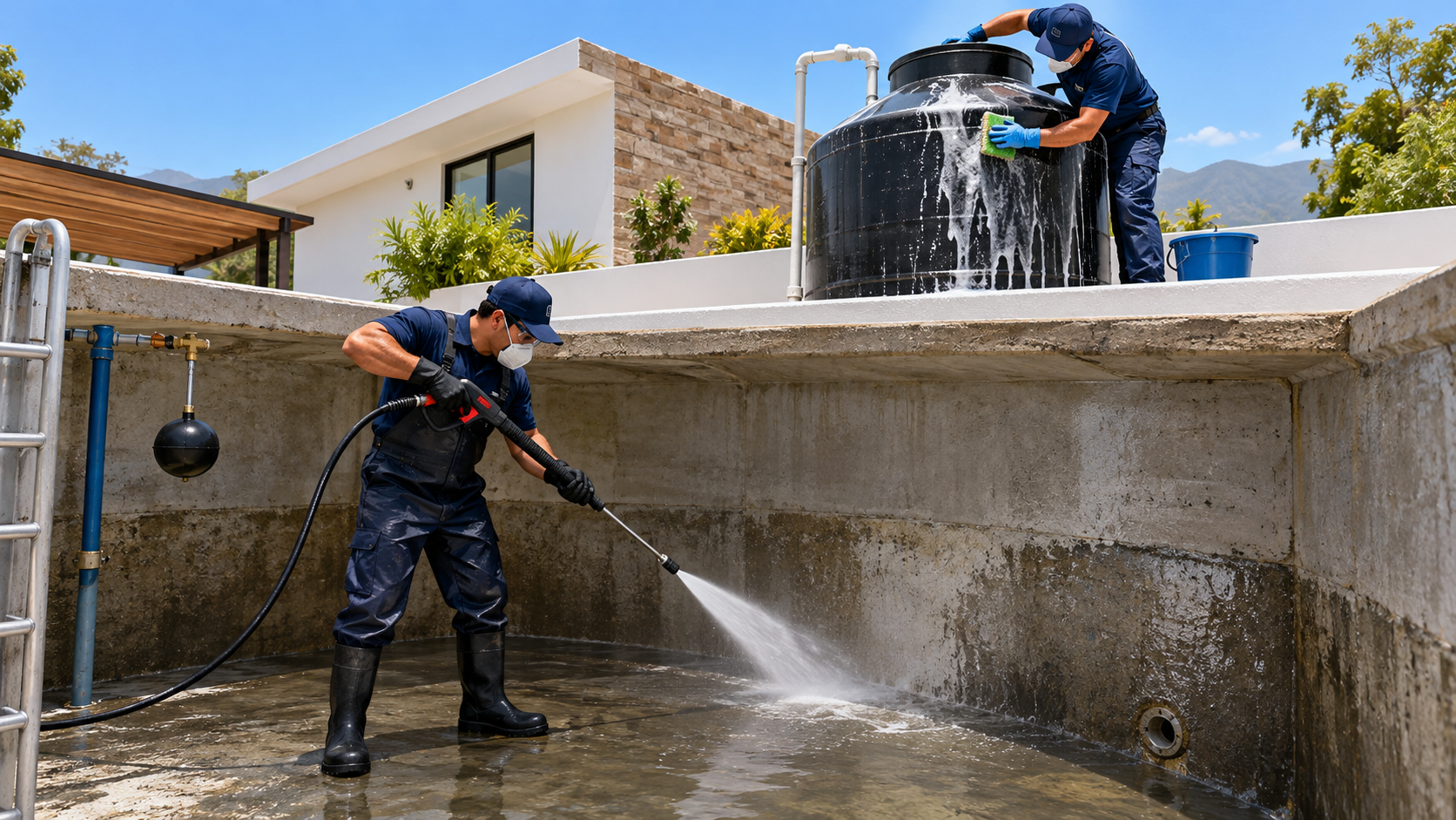 Limpieza de depósitos de agua